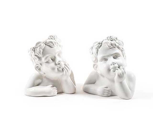 Vaso fiori putto 20,8x16,4xh23,4cm00685