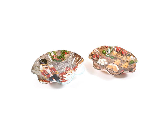 Piatto sweet christmas vetro 32133