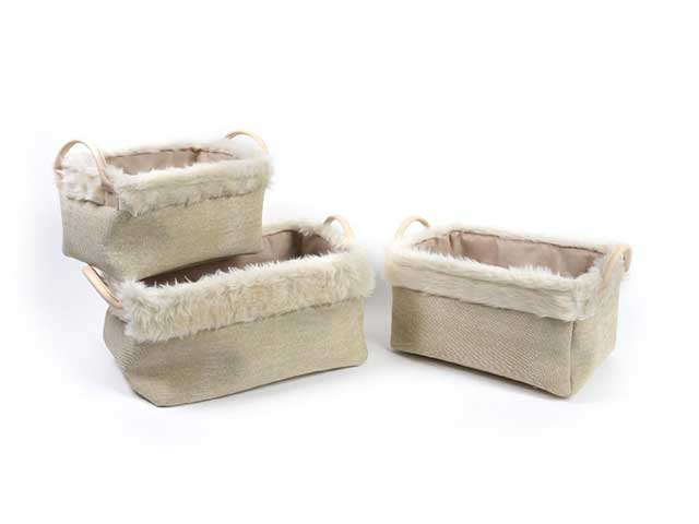 cesta in tessuto 3pz 40985
