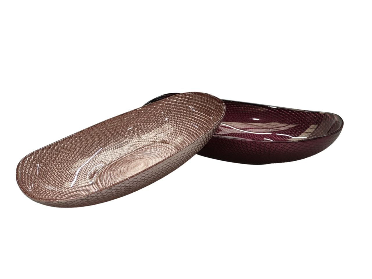 Ciotola rettangolare vetro "cristall" cm 25 x 16,5 x h 5 colori ass. bordea