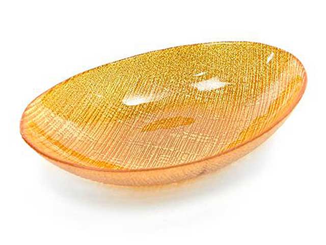 L.hector ciotola vetro d26xh6 oro 98525