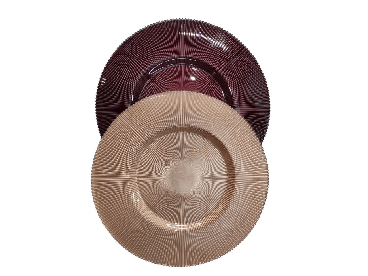 Sottopiatto in vetro " aria" d cm 35 colori assortiti