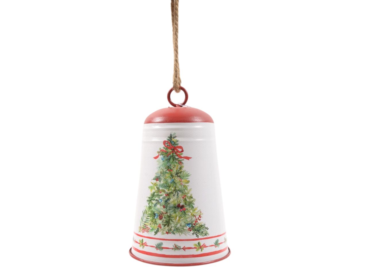 campana decorata in metallo misura h.23xd.14,5cm