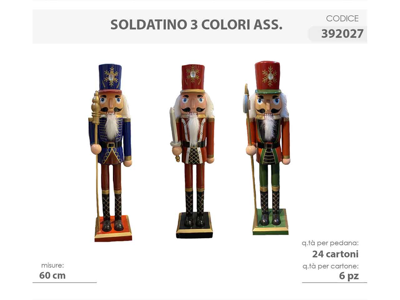 Schiaccianoci 60cm assortiti 392027