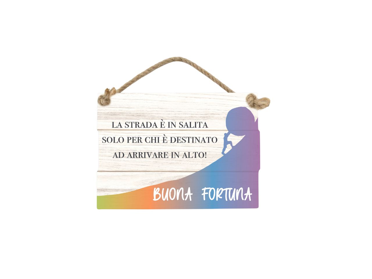 Targhetta la strada e in salita...