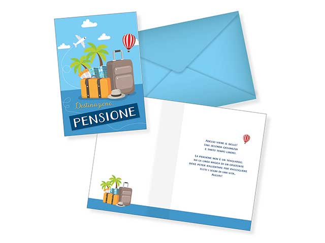 Biglietto destinazione pensione