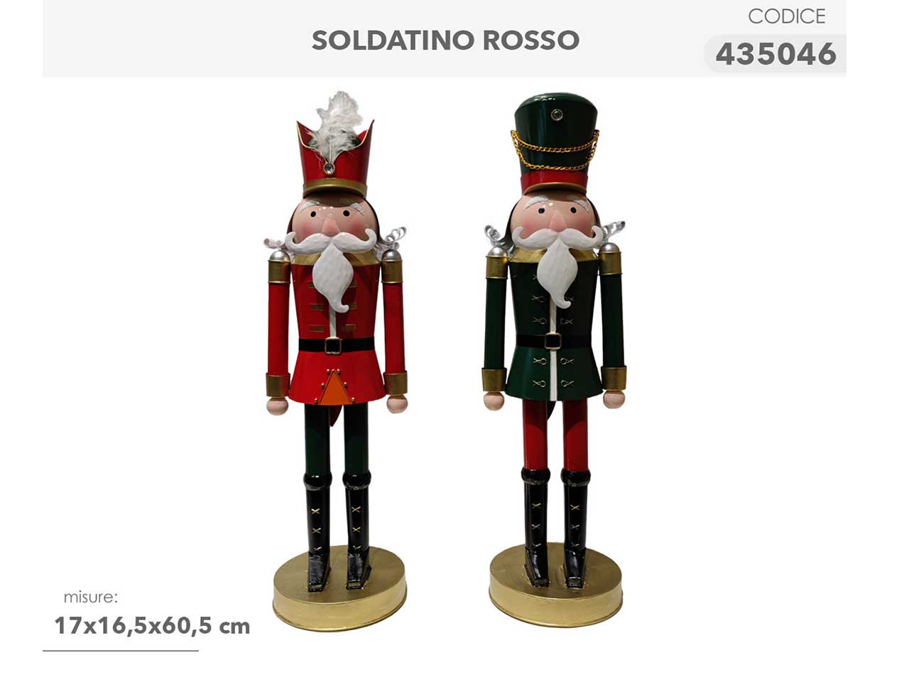soldatino rosso 17x16.5x60.5cm