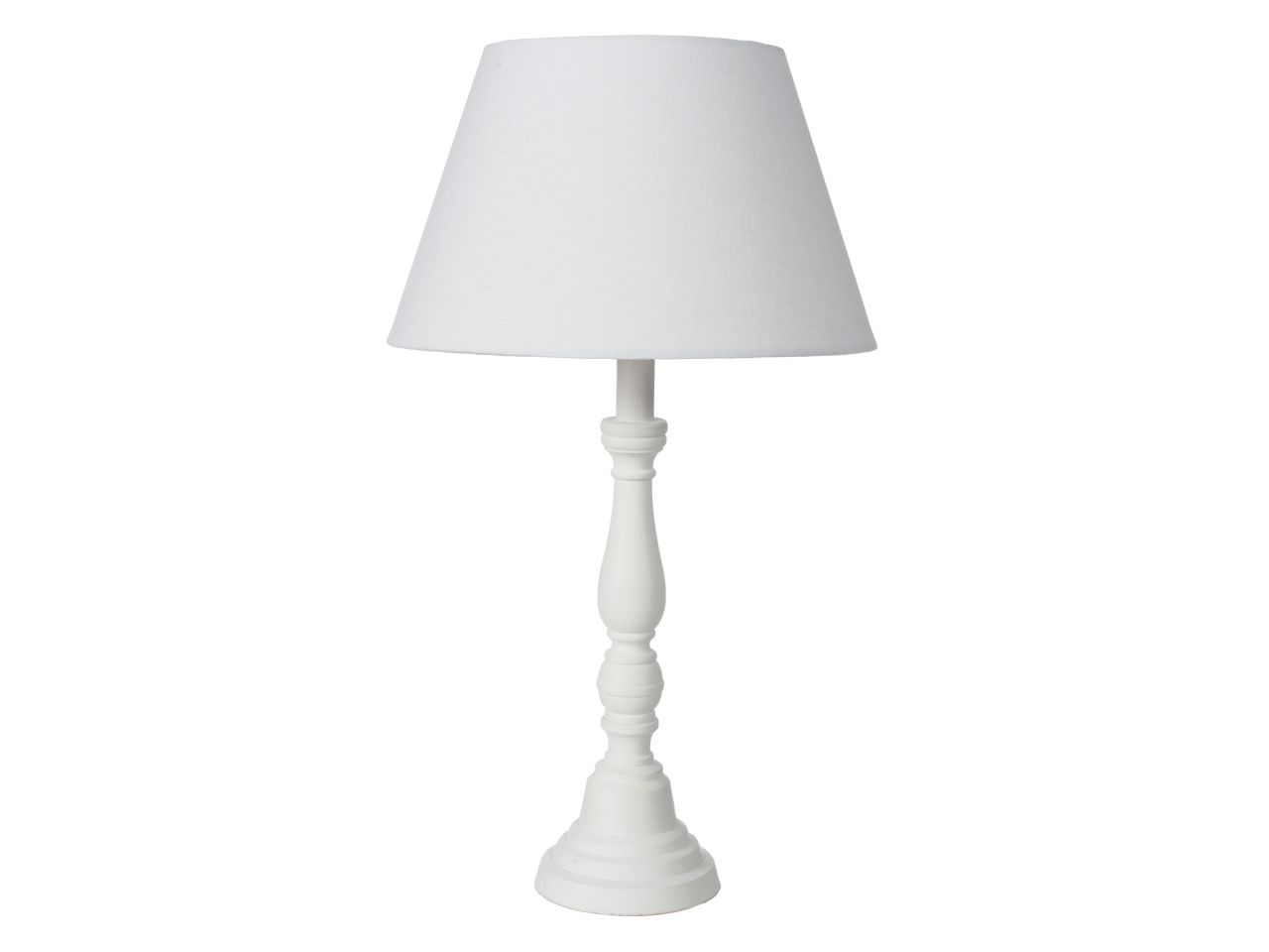Lampada thea con cappa bianca h.53cm
