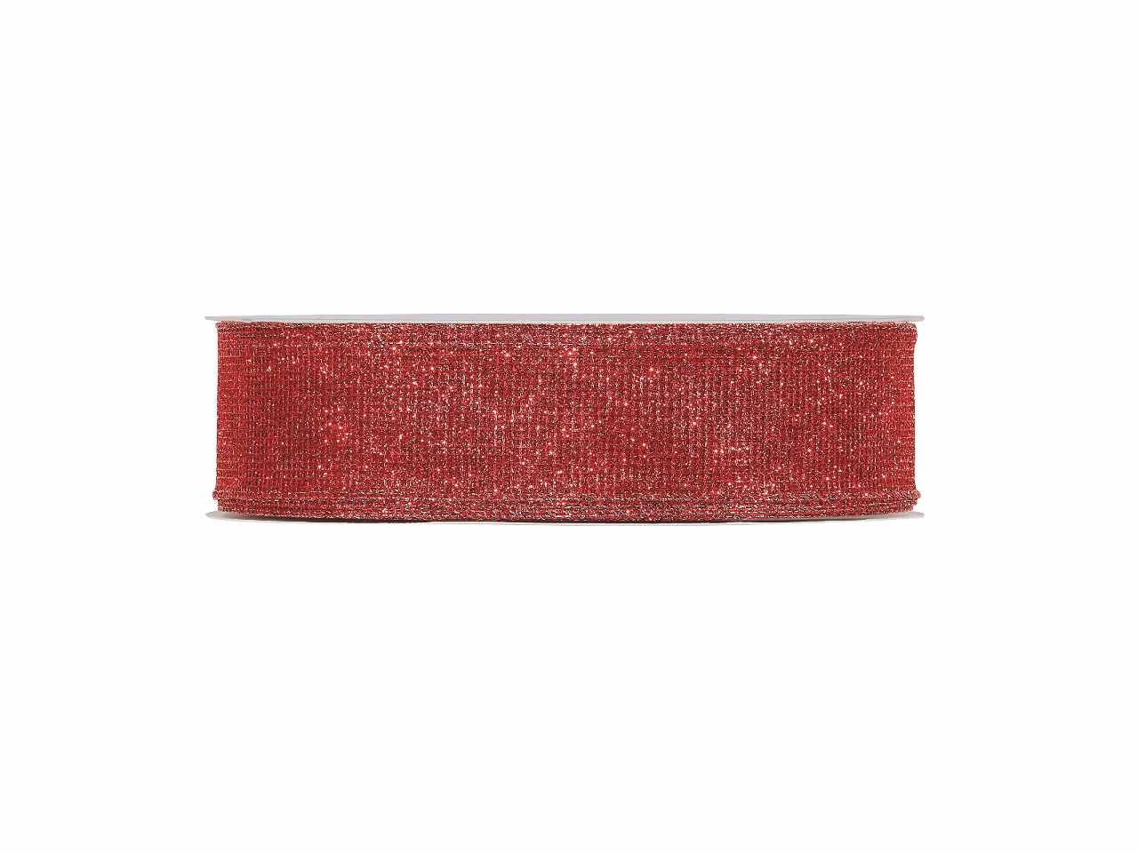 Nastro glitter net mm40x50mt rosso