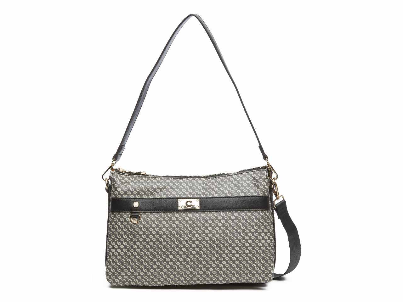 Borsa da donna angie collection tracolla a spalla colore nero composizione: 100% pelle sintetica