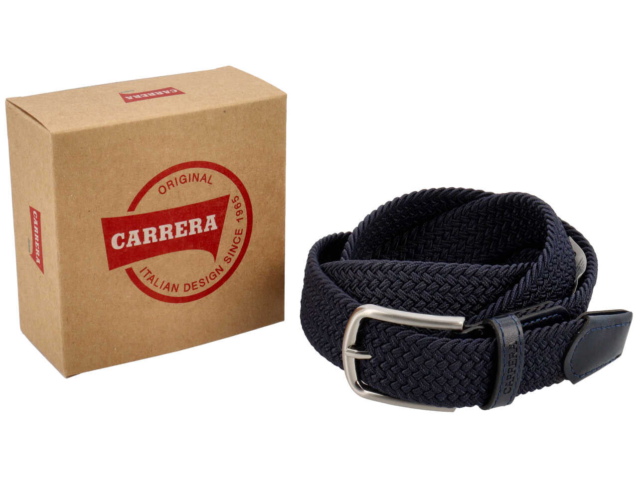 Cintura da uomo colore blue composizione: 80% elastic 20%pelle sintetica