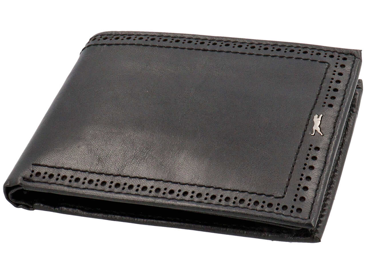Portafoglio uomo jaguar vera pelle nero
