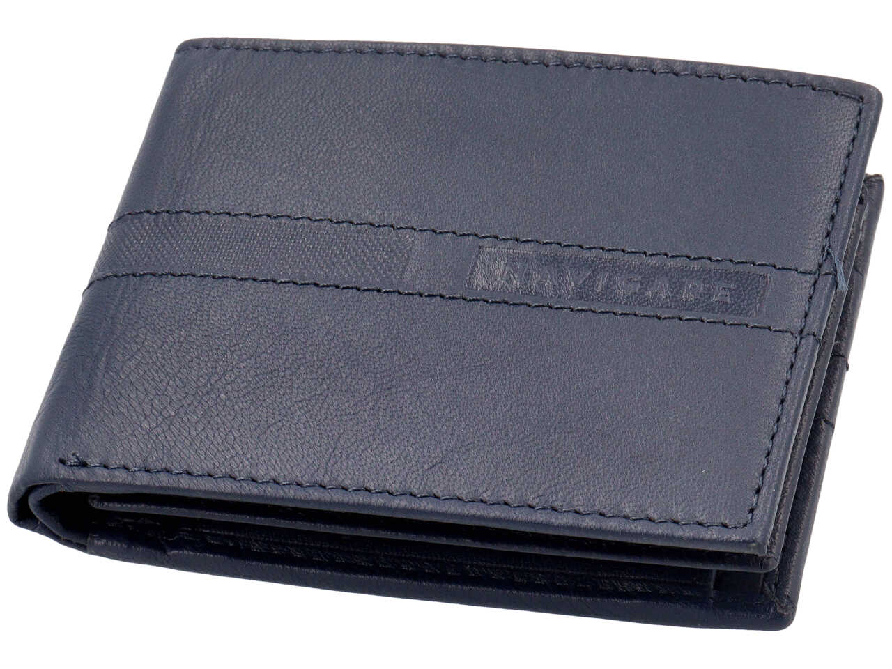 Portafoglio navigare da uomo doppia patta piu' moneta piccola in vera pelle oil stampato misura 11x9cm colore inchiostro