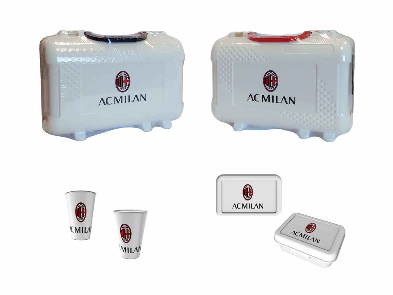 Milan valigetta con manico contenente portamerenda e bicchiere