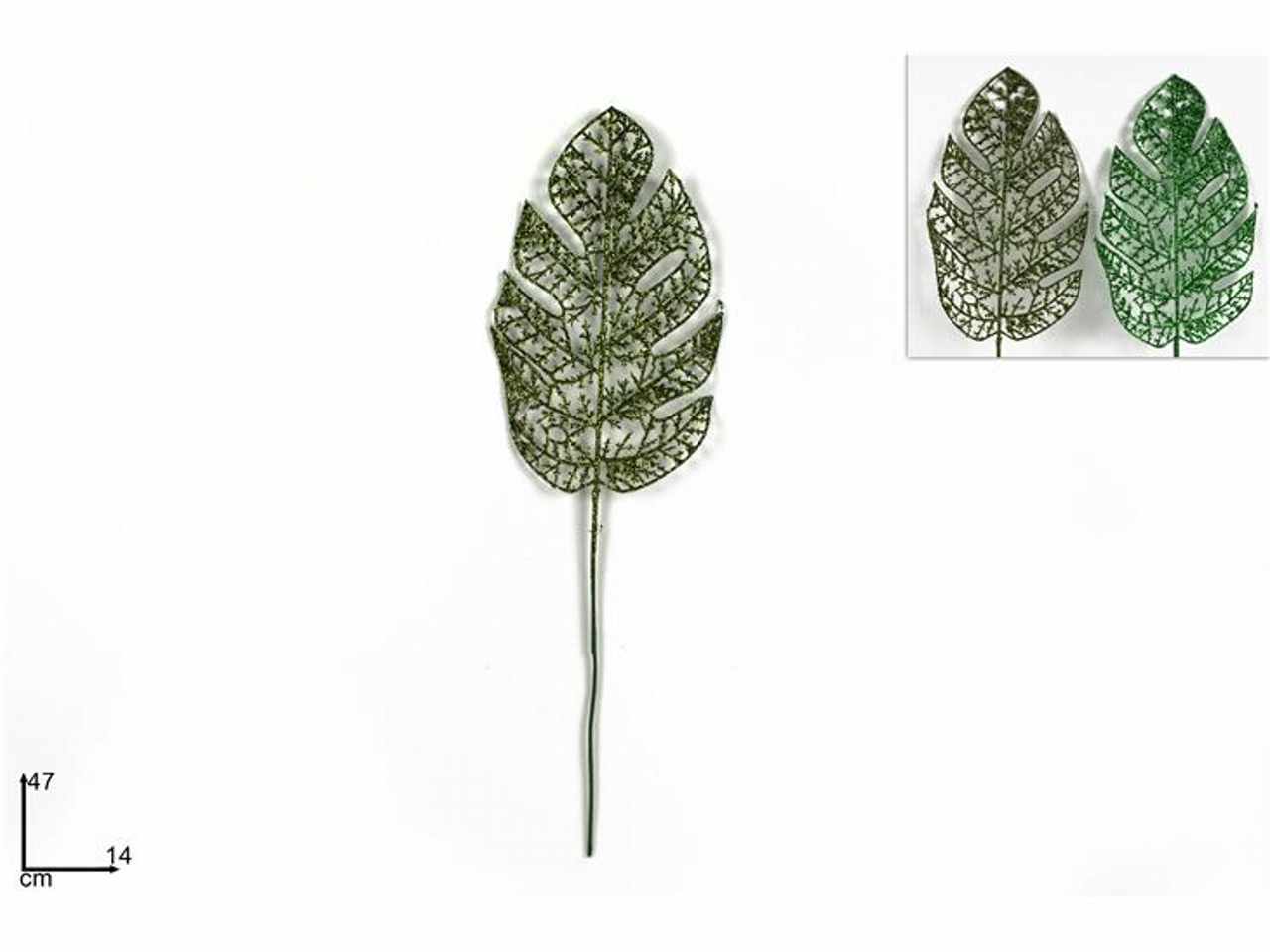 Stelo foglia palma 48cm verde