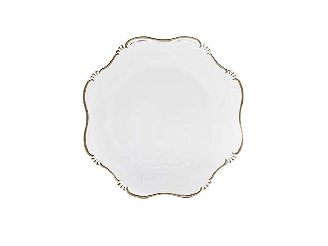 Sottopiatto trasp./oro d.35cm pvc 130578