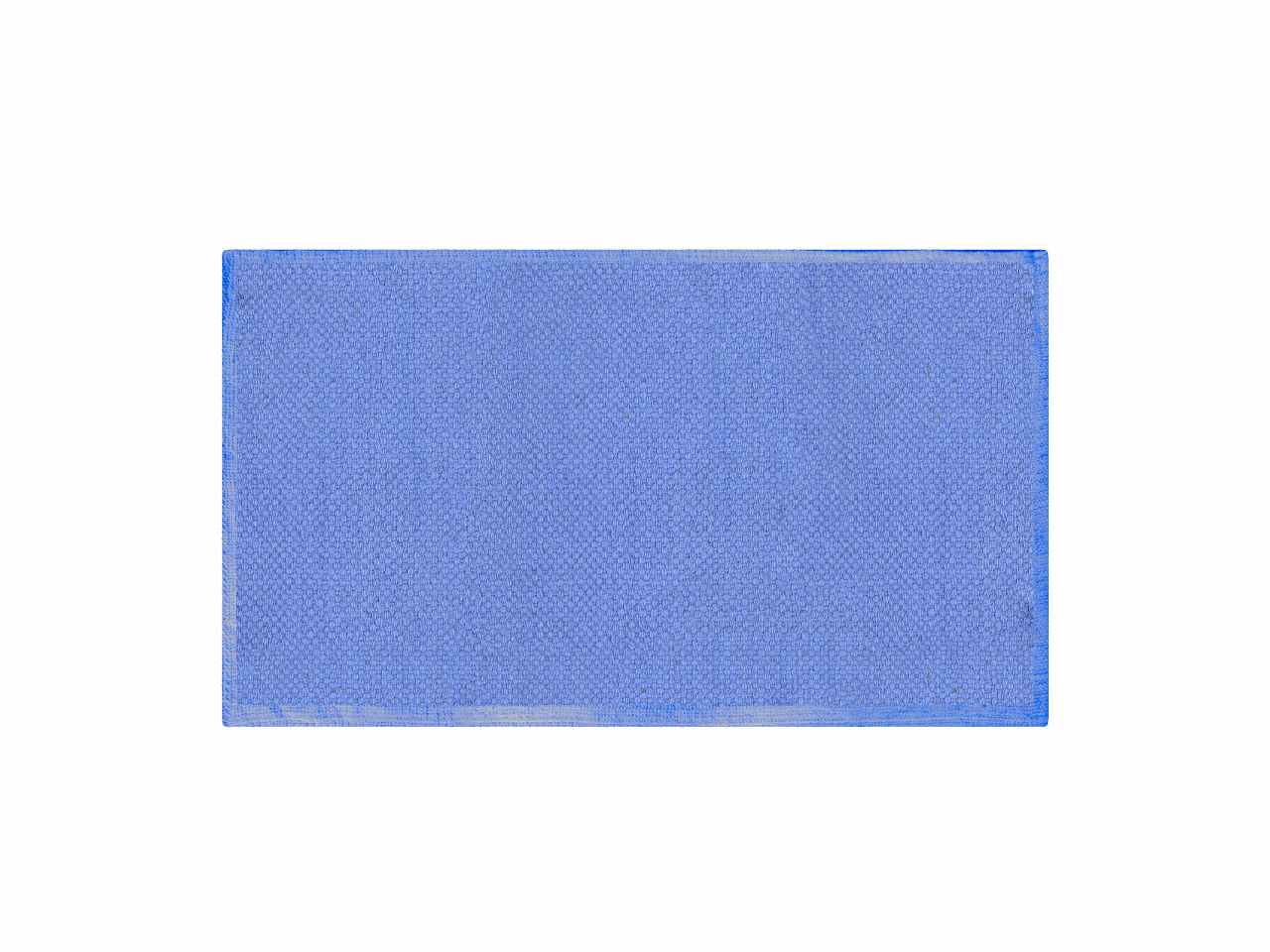 Tappeto bagno con trama semplice azzurro 100 % cotone cm50x90