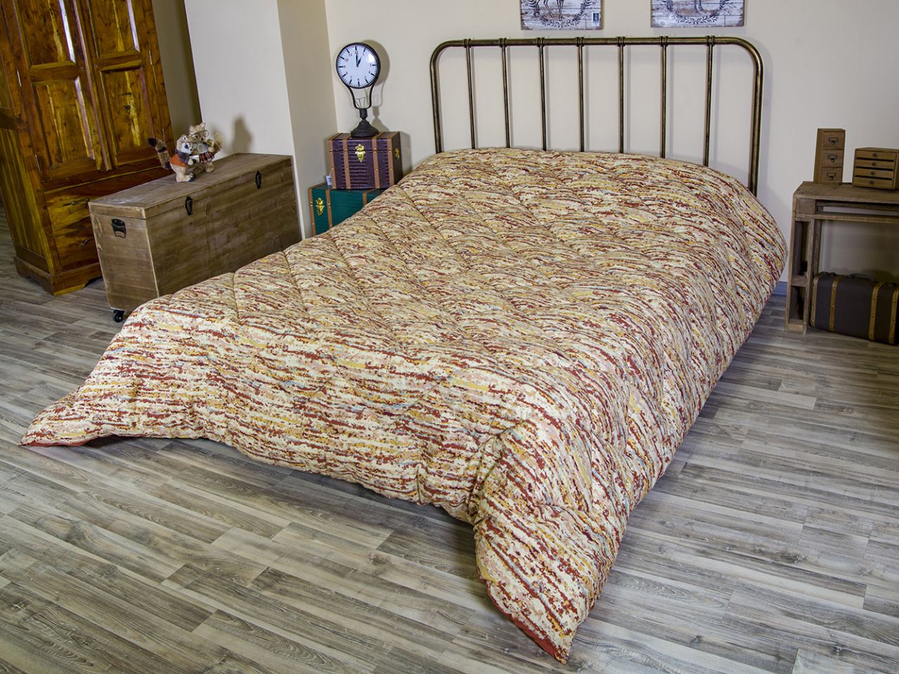 Trapunta cotone shoreline 1 piazza stampa rotativa colore ginger