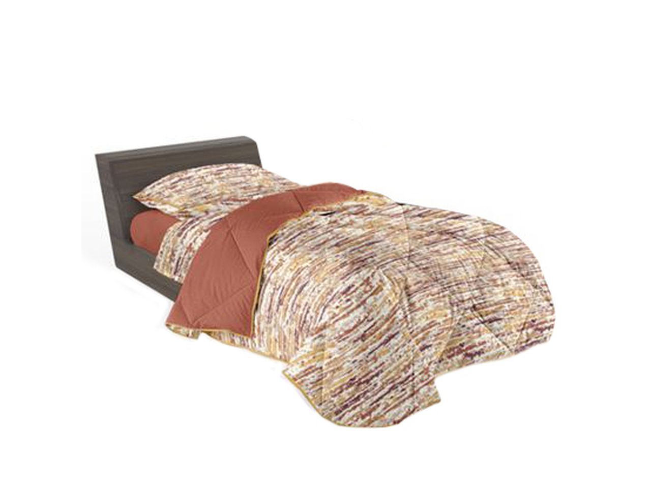Trapunta cotone shoreline 1 piazza stampa rotativa colore ginger