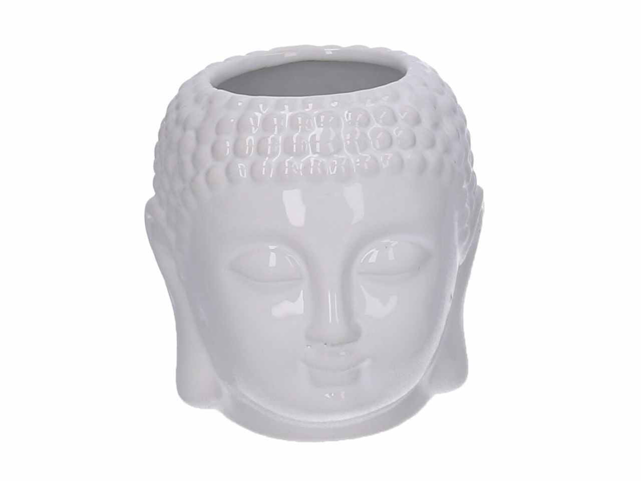 porta vaso ceramica buddha bianco h10,8cm 5864650000
