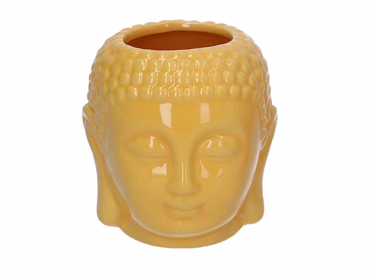 porta vaso ceramica buddha giallo h10,8cm5864680000