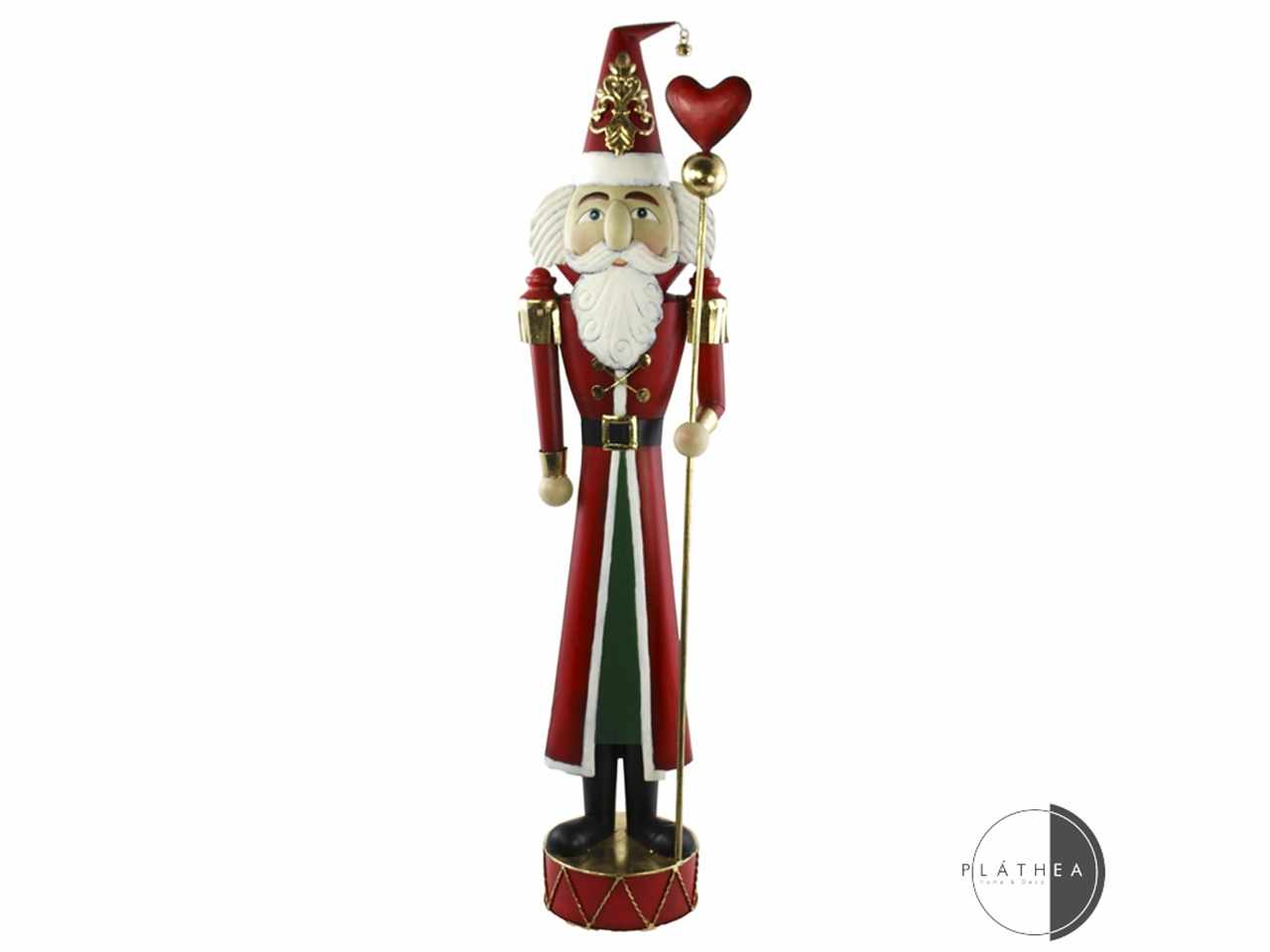 Babbo natale h.200cm in metallo