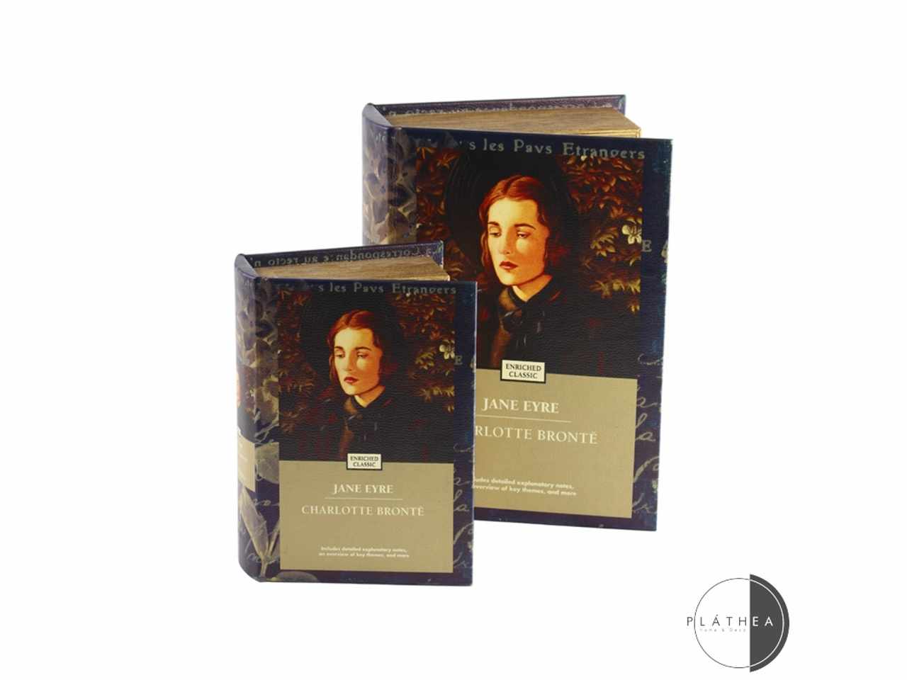 Jane eyre libro legno 2 pezzi