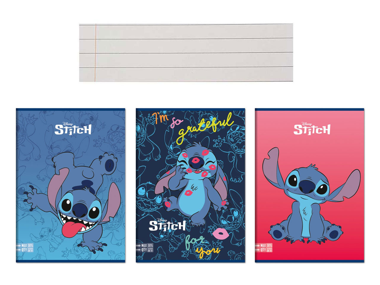 Quaderno maxi di lilo & stitch A4 rigatura C pagine 96 piu' copertina - la confezione comprende 10 quaderni - assortiti
