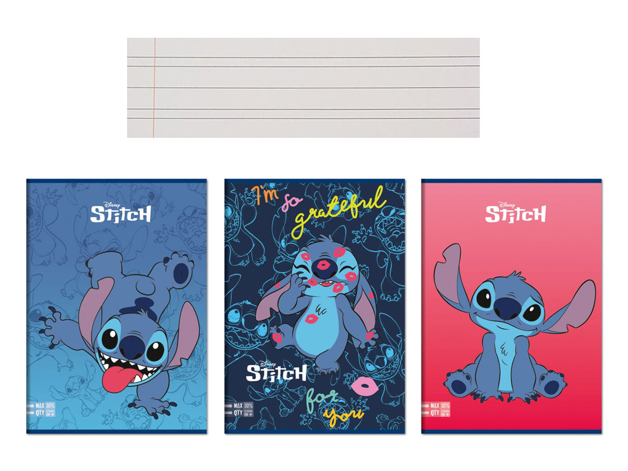 Quaderno maxi di lilo & stitch A4 rigatura B pagine 96 piu' copertina - la confezione comprende 10 quaderni - assortiti