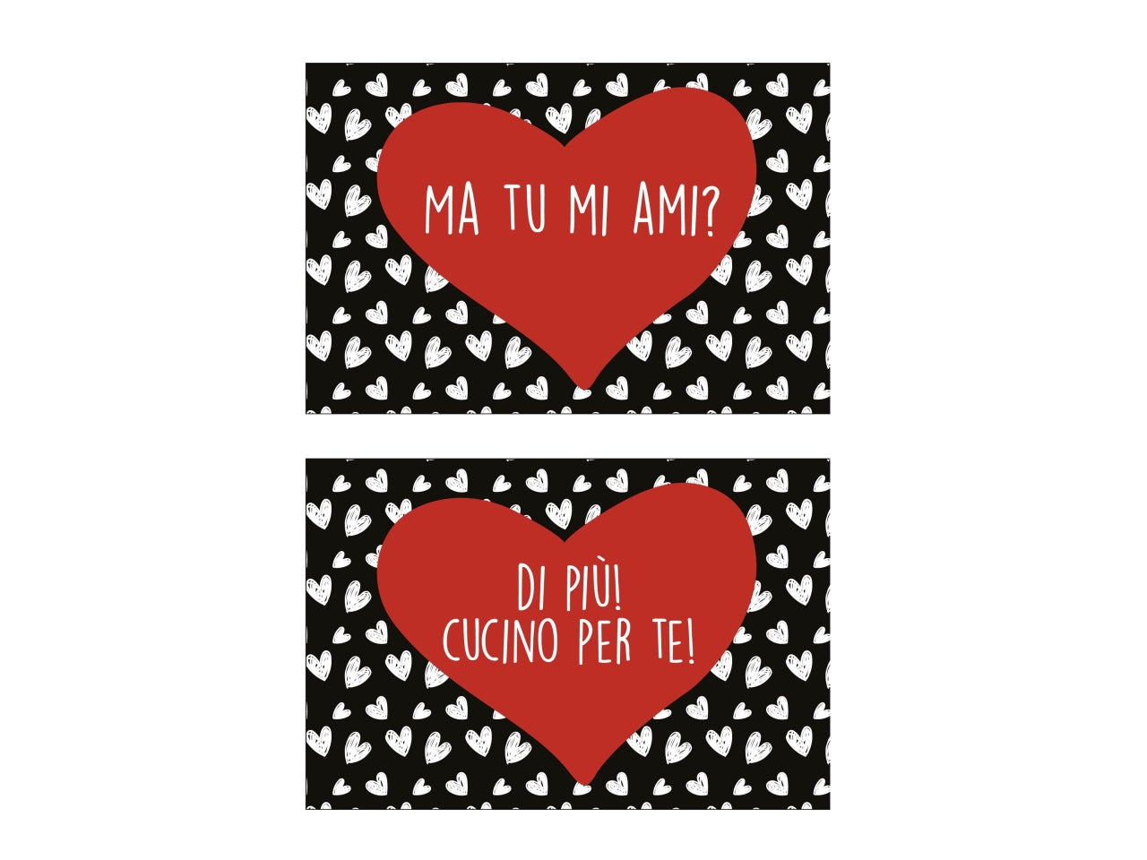 Set di 2 tovagliette in pu ma tu mi ami?