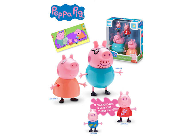 Peppa pig set famiglia 4pers ppc27000