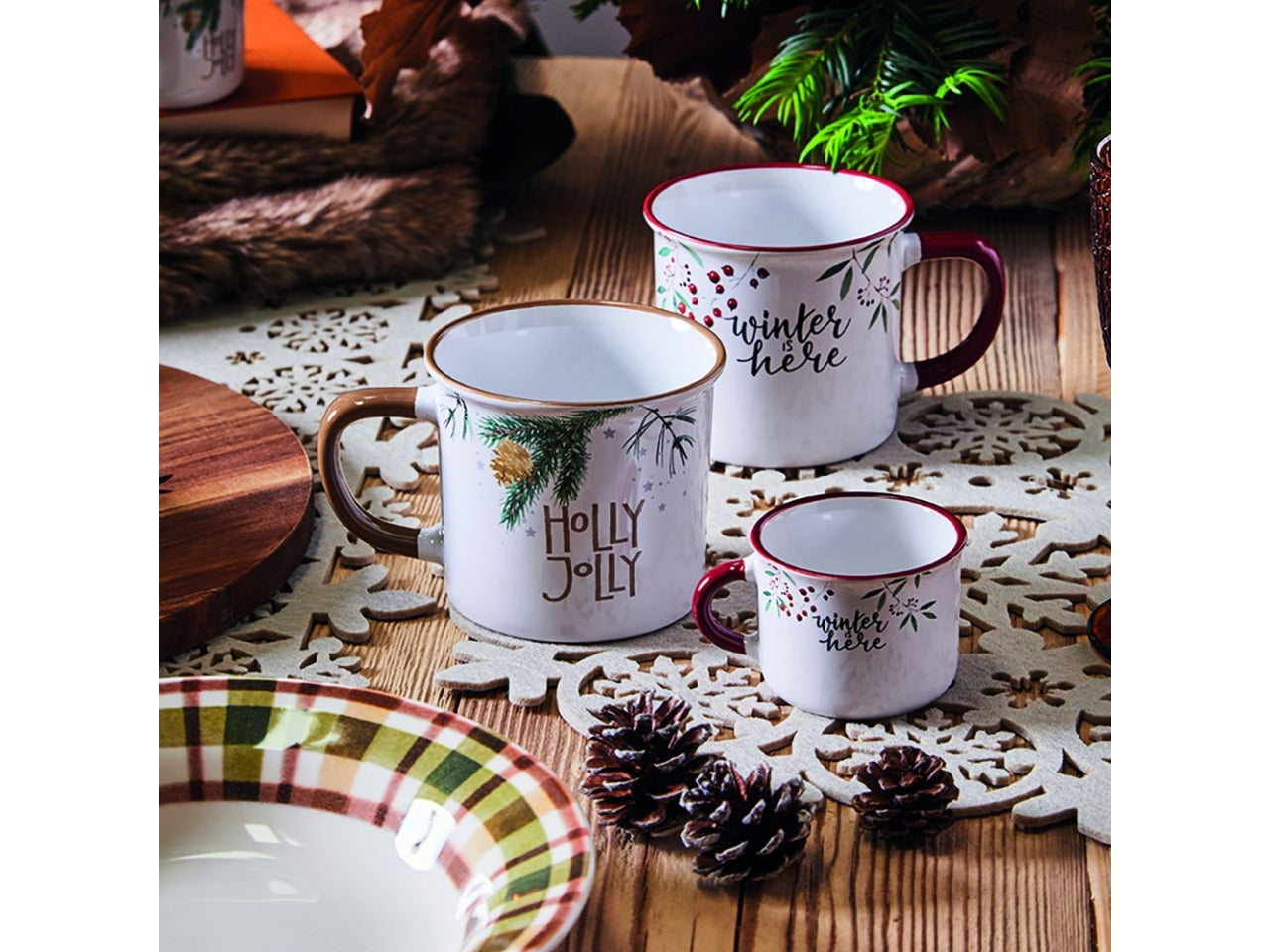 Tognana mug natalizia da 360cc linea vintage winter