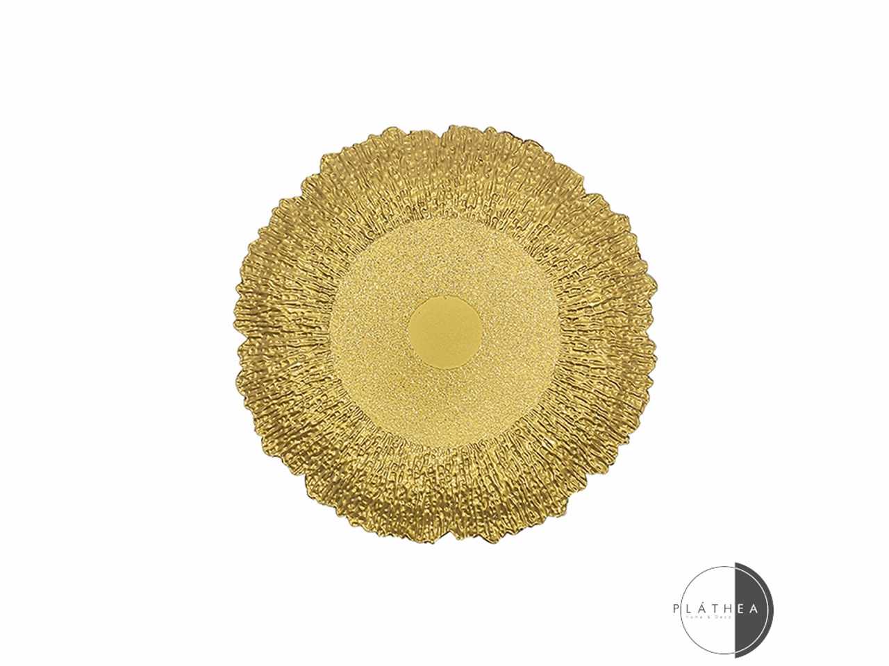 Sottopiatto oro d.33cm in pvc