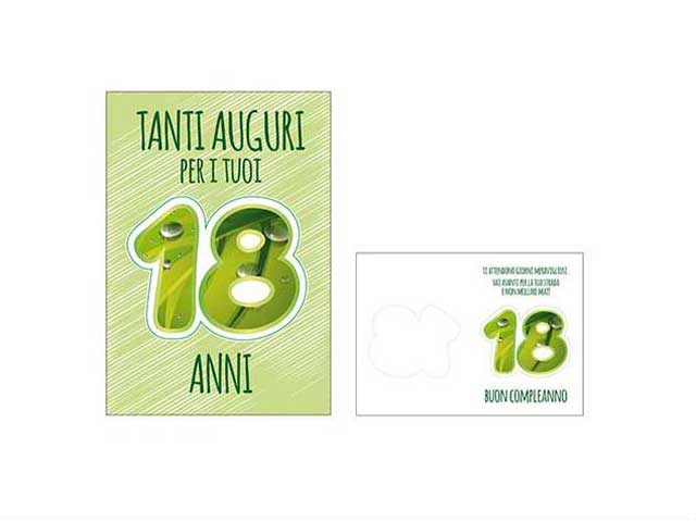 Biglietto auguri 18 anni