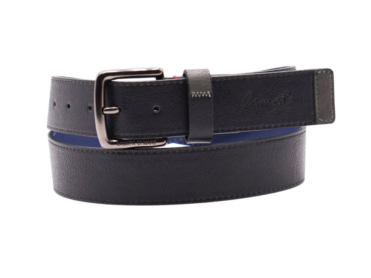 cintura uomo in pelle armata di mare nero