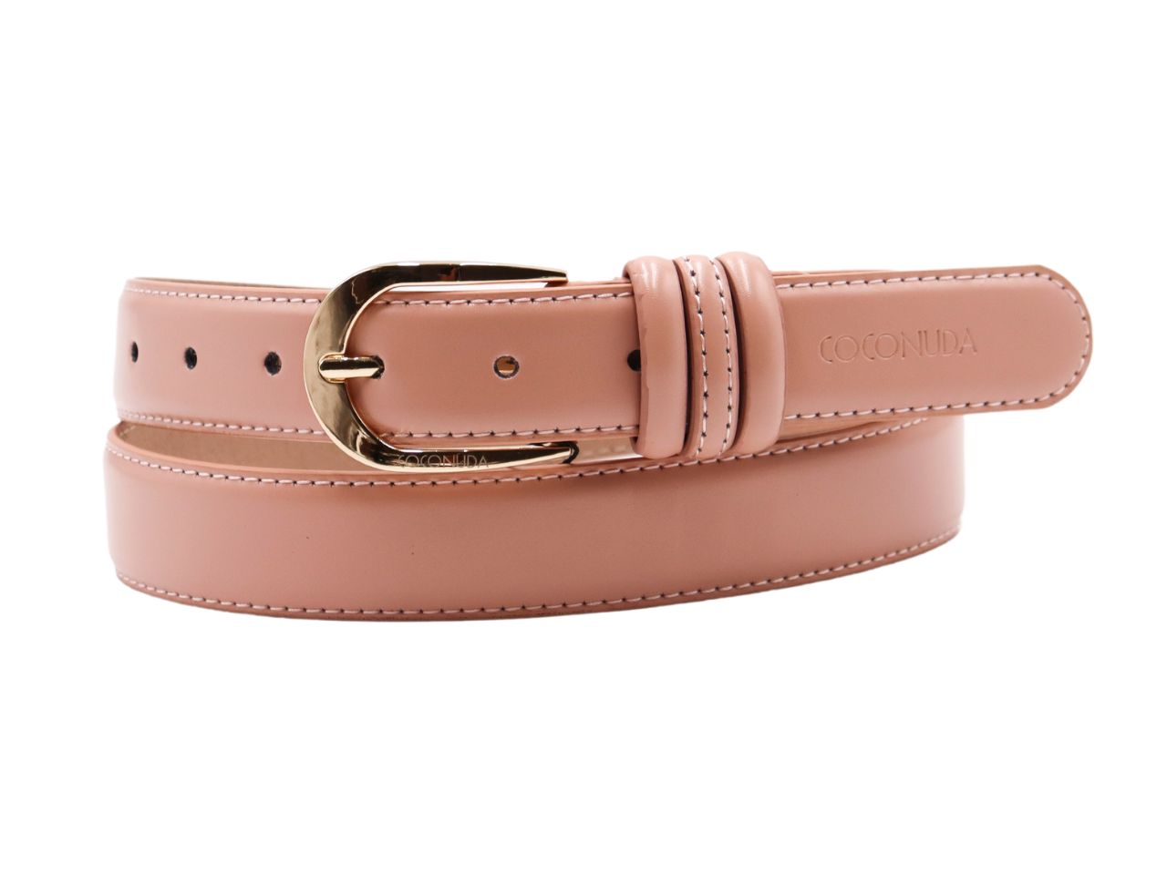 Cintura donna in pelle coconuda rosa