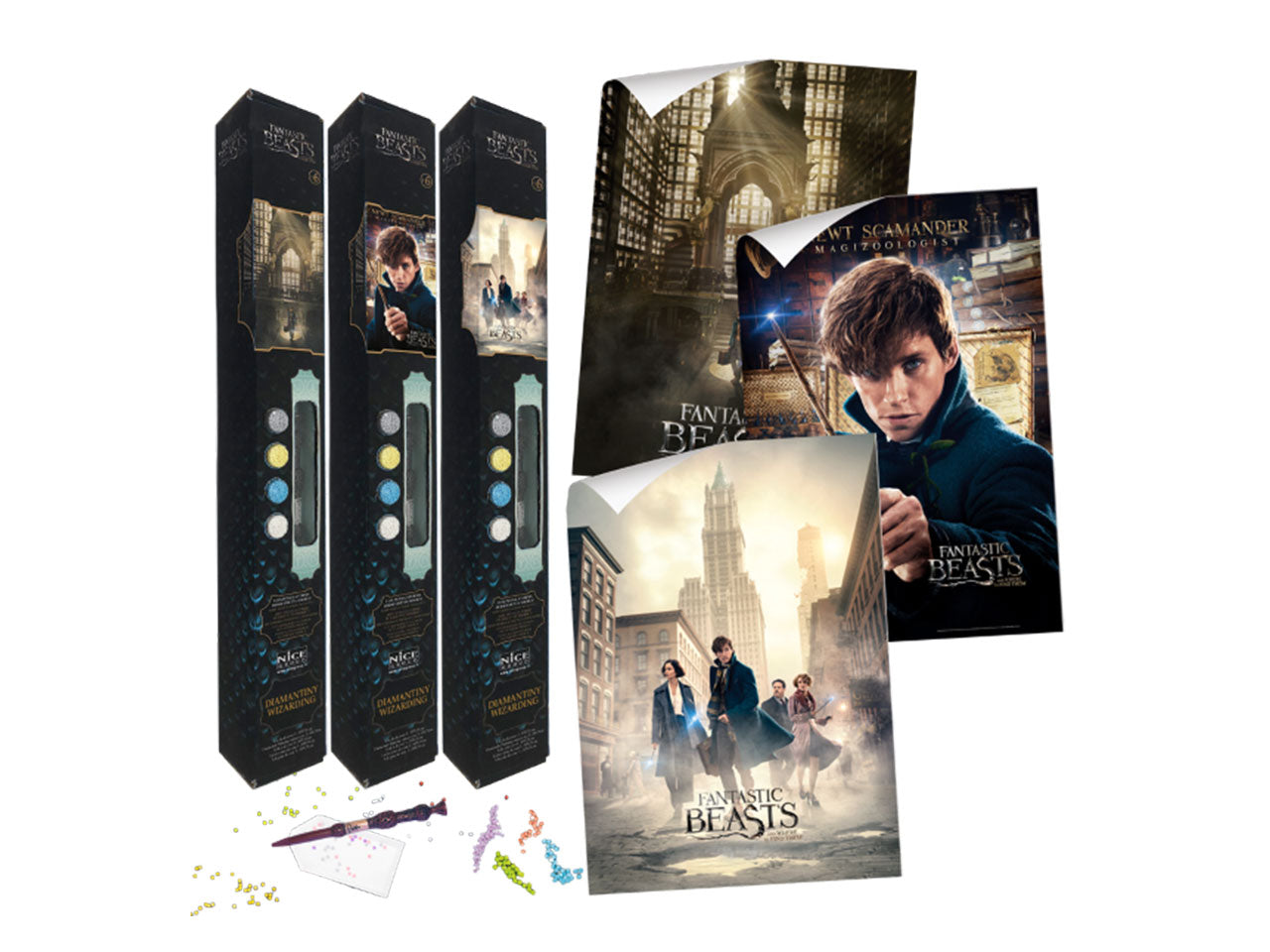 harry potter diamantiny wizarding art big fantastic beasts assortito