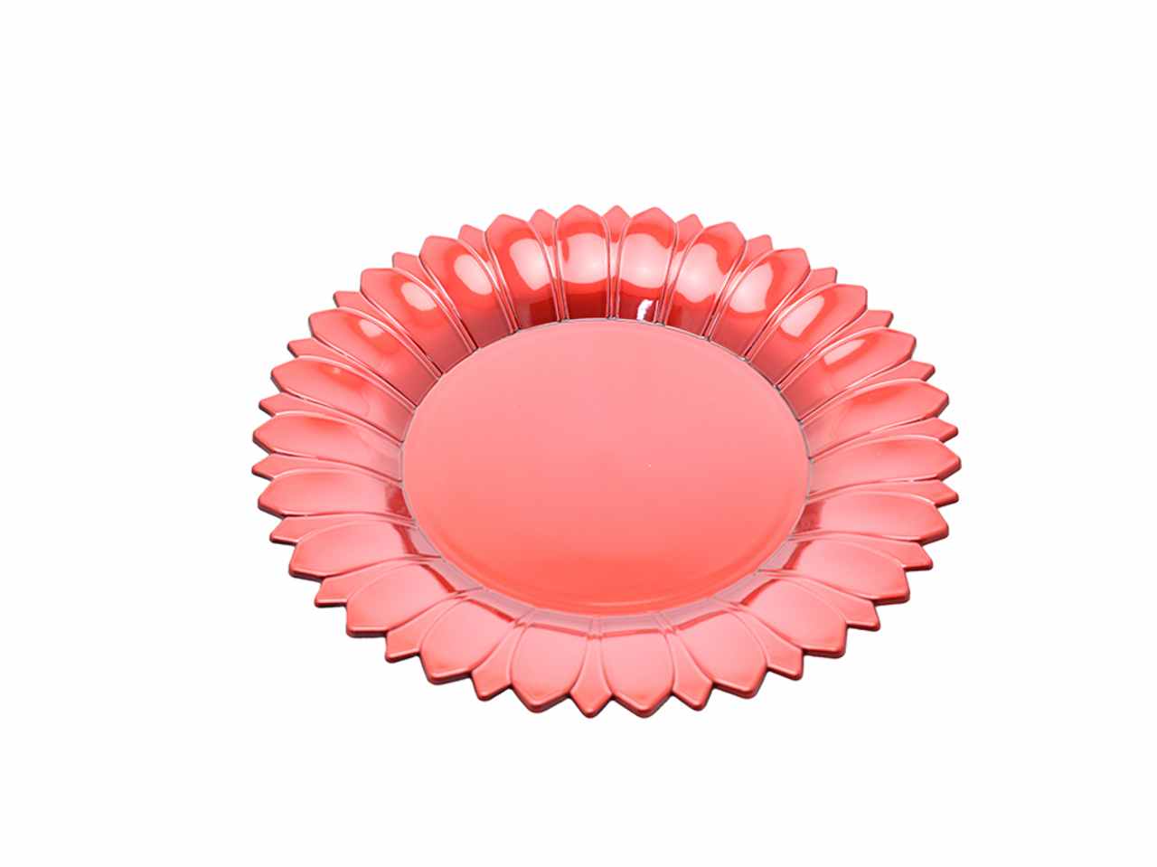 Sottopiatto decorato d.33cm rosso