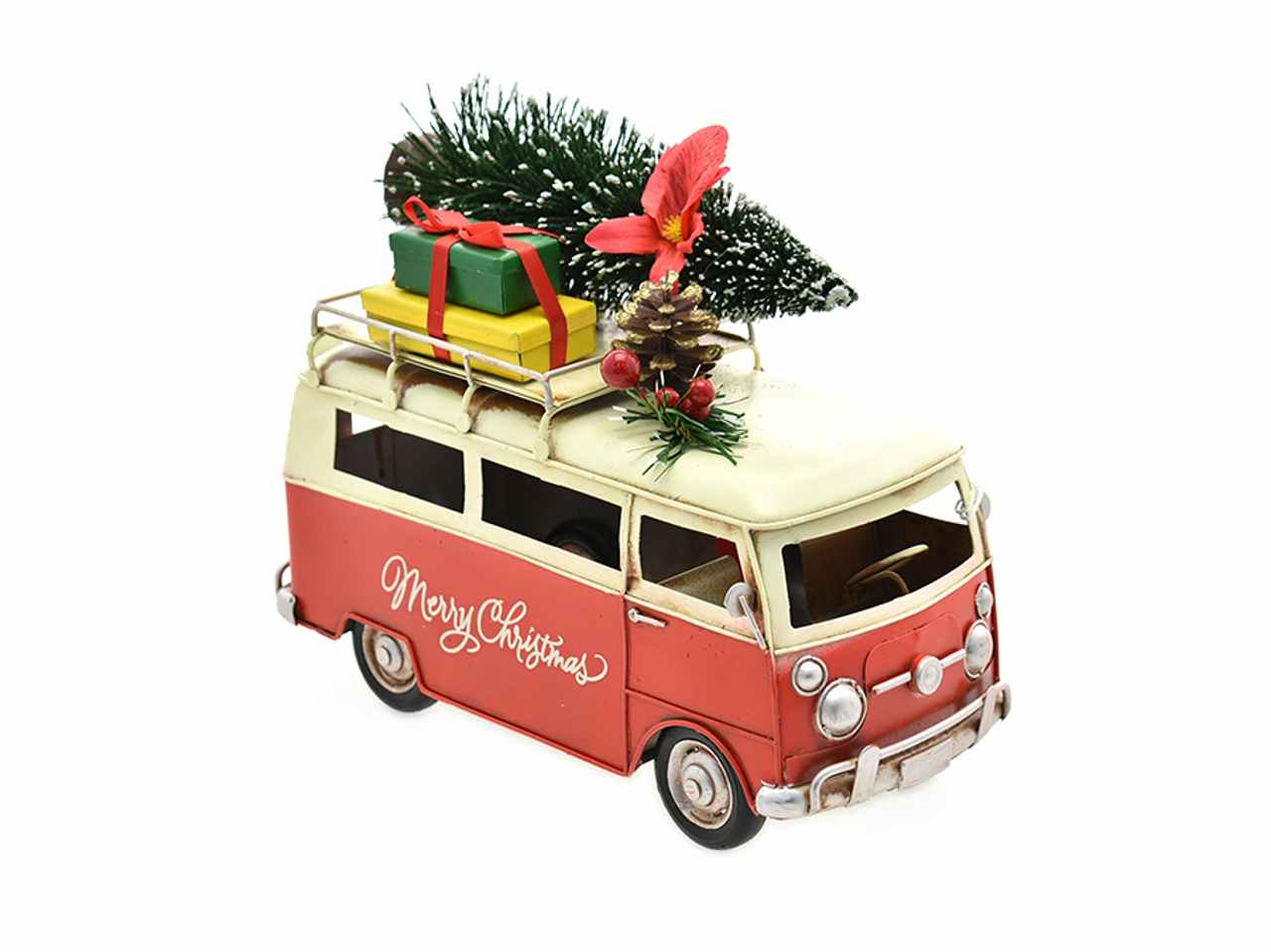 Camioncino con decori natalizi 25,5x11,5x19,5