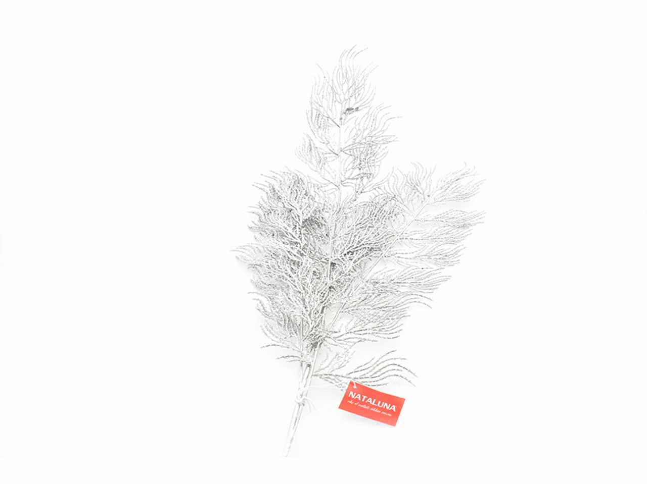 Ramo h.108cm argento con glitter