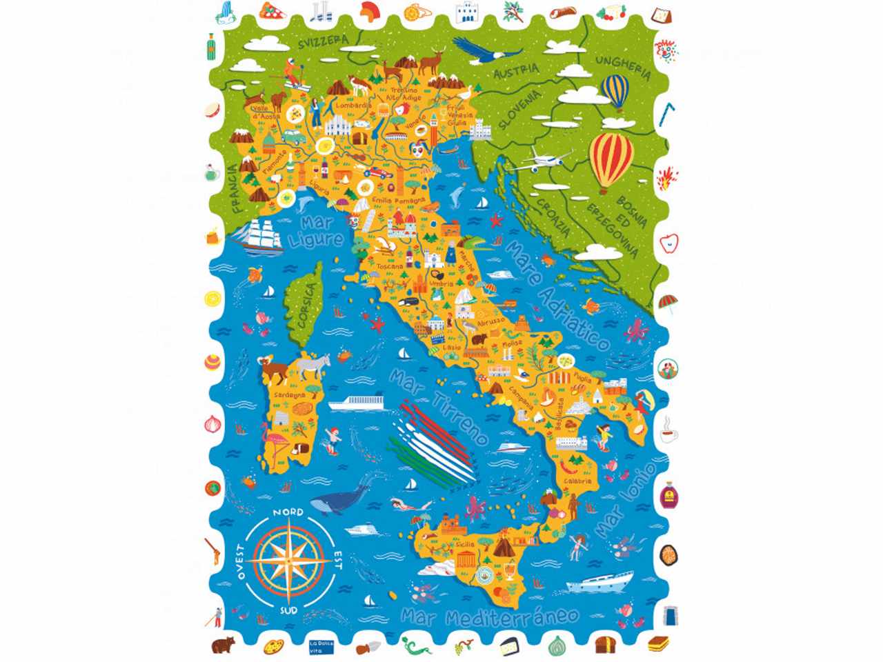 Ludattica secret puzzle la mappa dell'italia