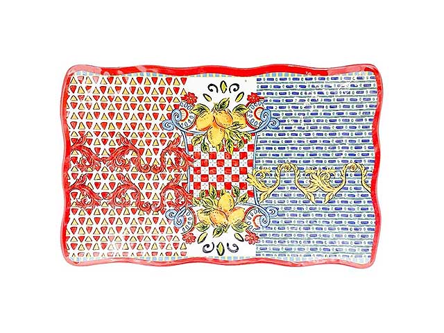Piatto rettang.melamina 30x21cm 55903