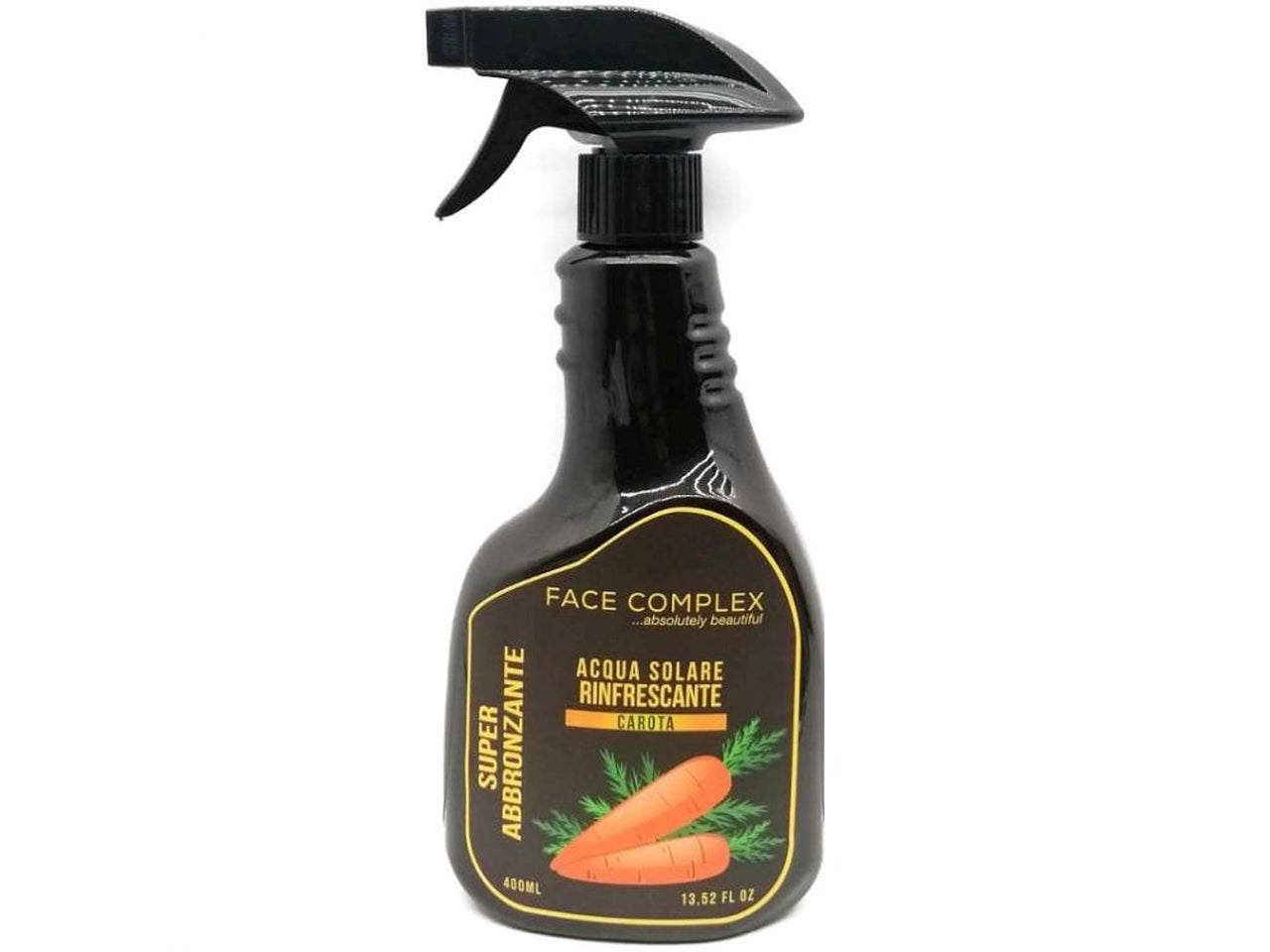 Face complex acqua crema solare superabbronzante alla carota formato da 400ml