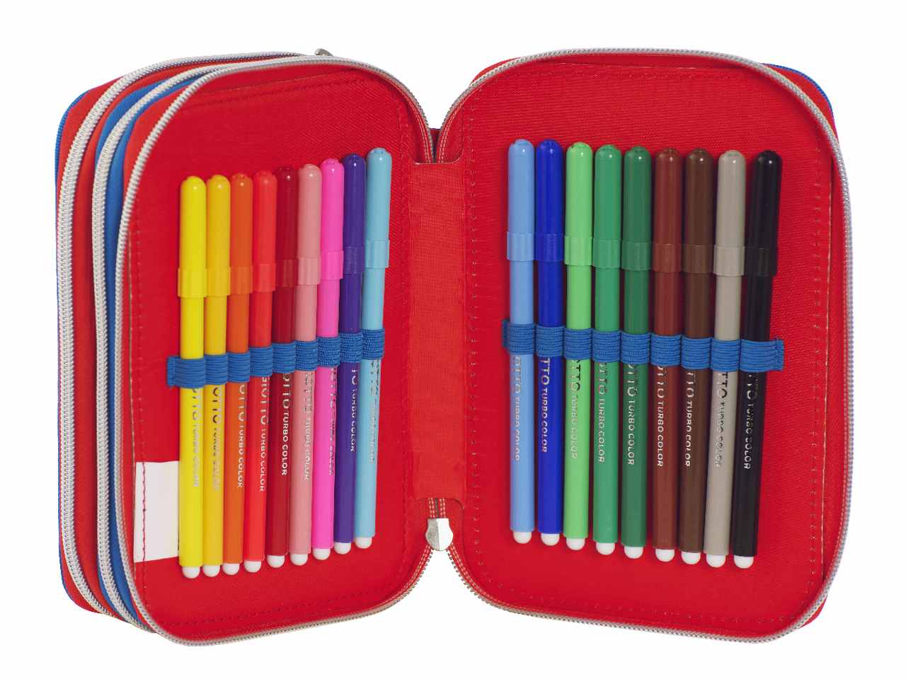Astuccio corredo 3 zip mariokart con penna cancellabile
