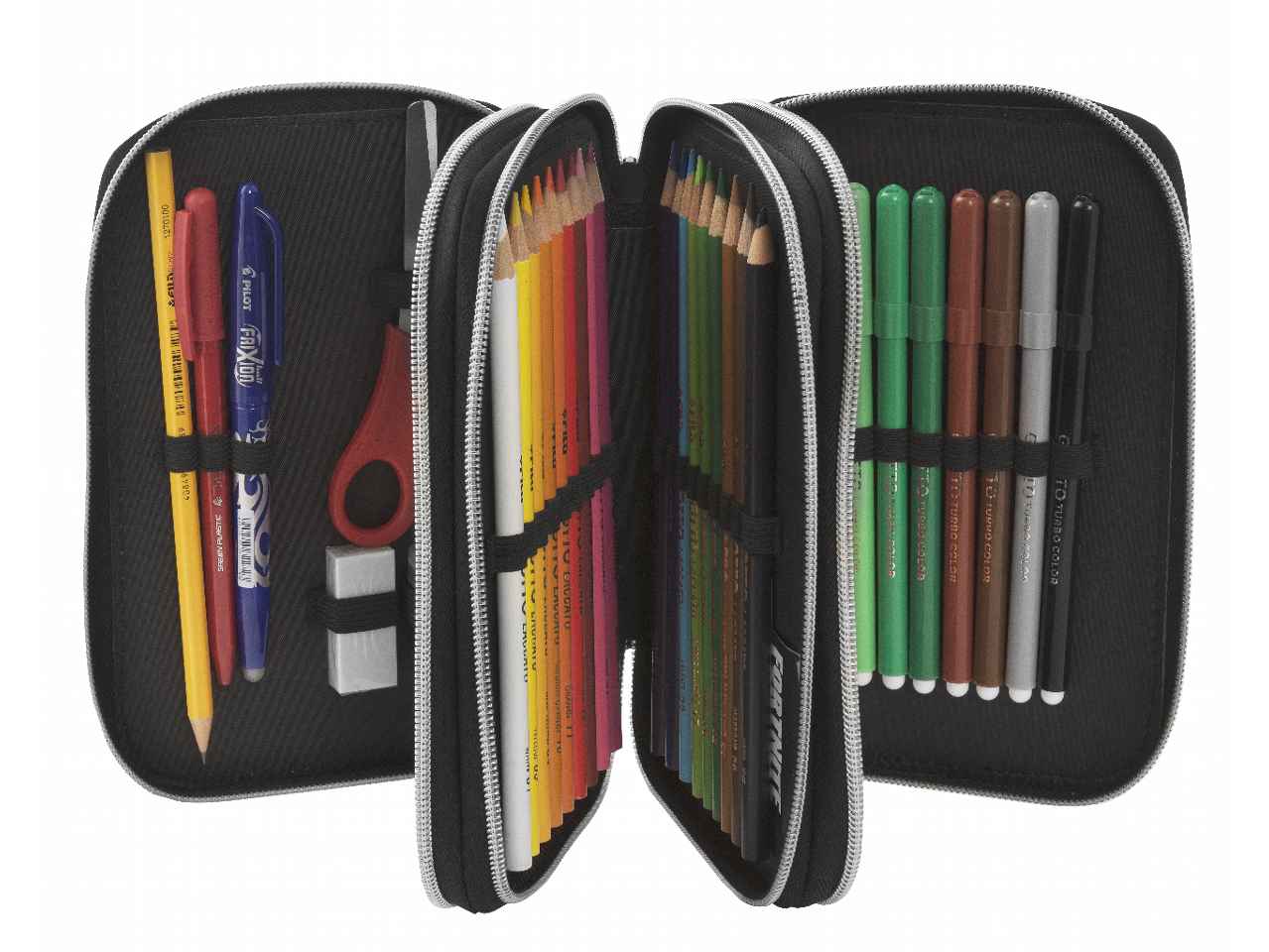 Astuccio corredo 3 zip sporty victory fortnite c/penna frixi