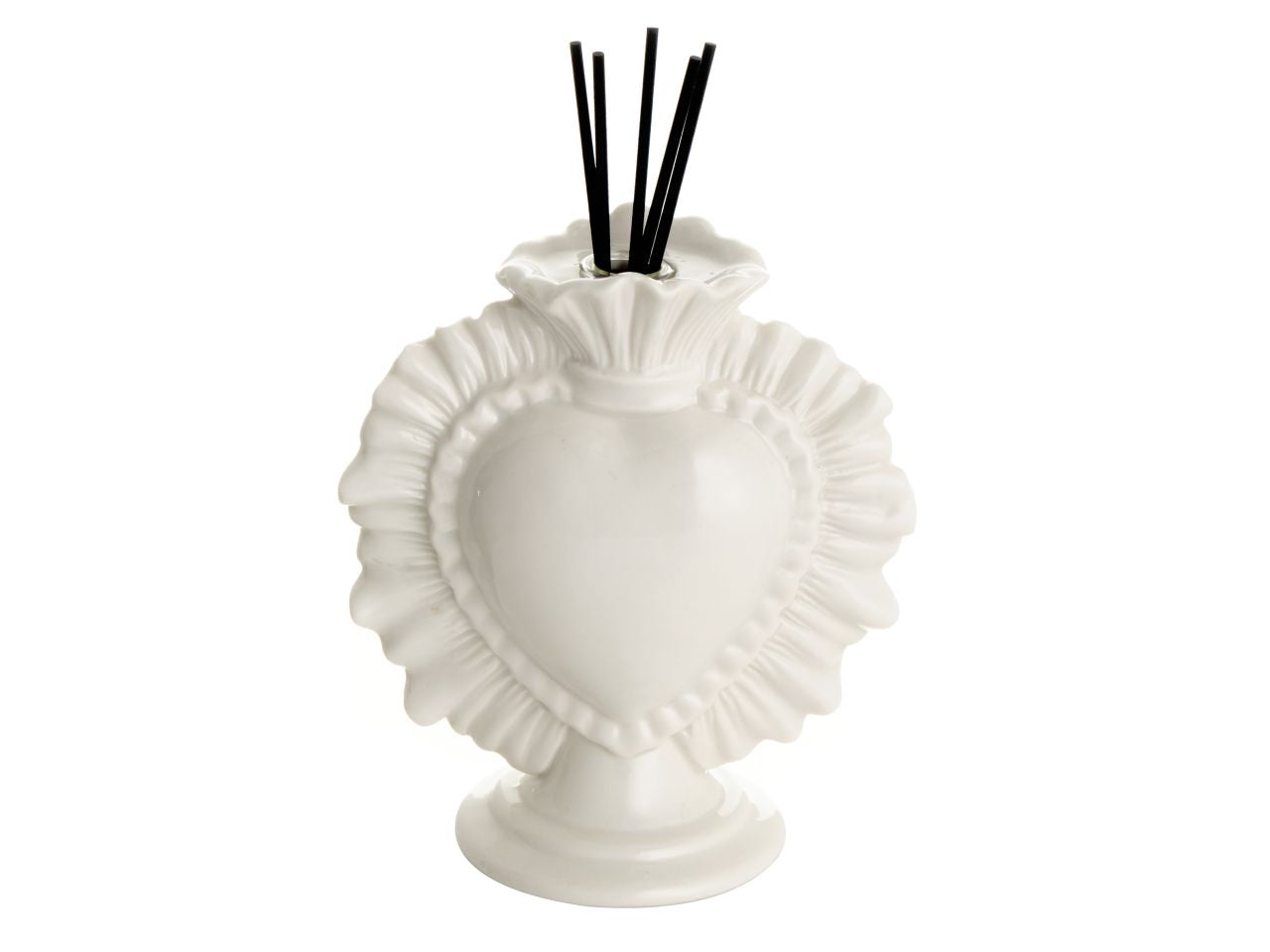 Ex voto bianco profumatore con stecchini per essenze