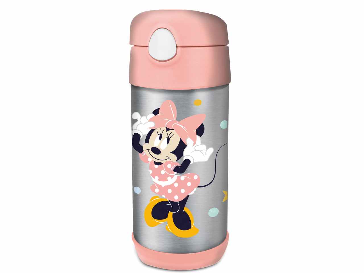 Minnie borraccia in acciaio pop up con cannuccia da 530ml