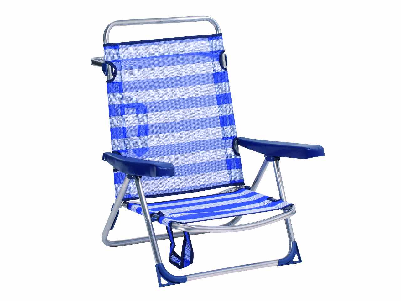 Sedia da mare in alluminio 72x65x15cm