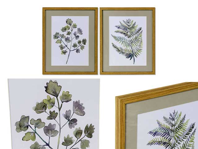 Quadro tela 43x3x53 foglie cu-176963