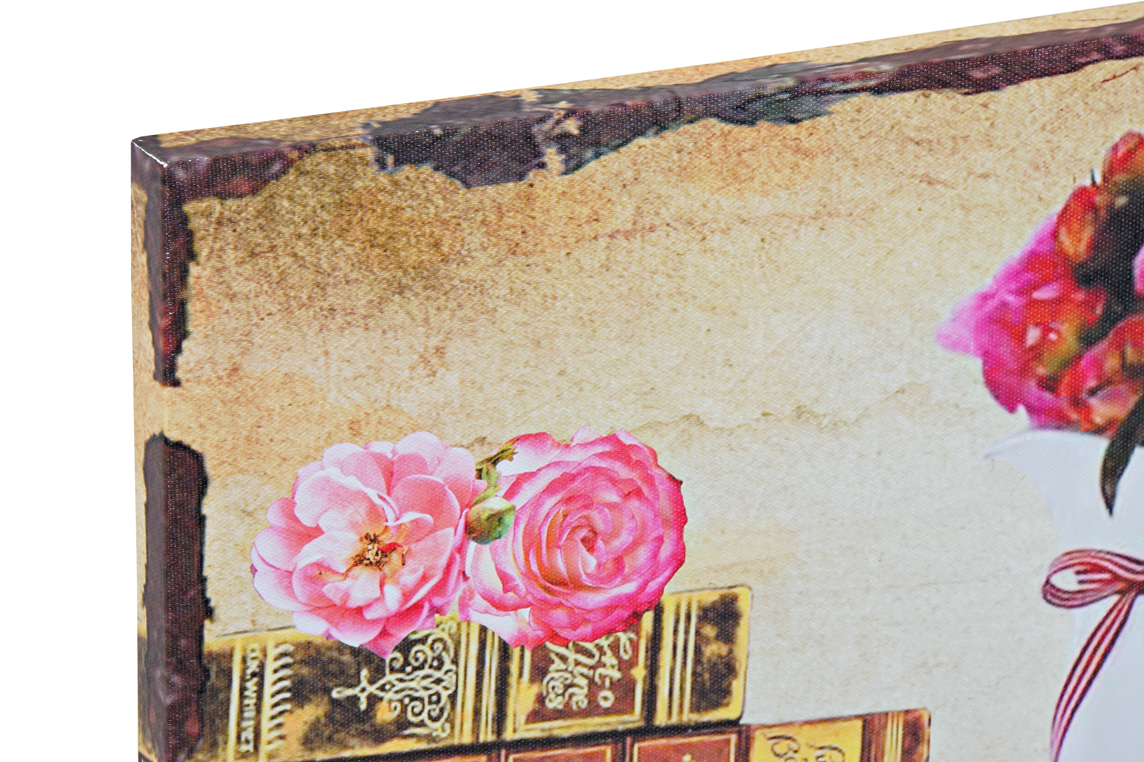 Quadro tela in mdf 90x2x30cm decoro natura morta in 2 modelli assortiti